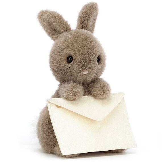 Knuffel Konijn Met Envelop Messenger Bunny | 19 Cm