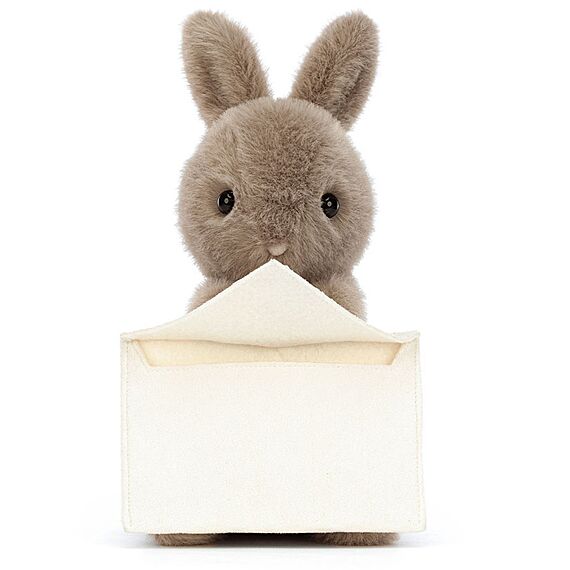 Knuffel Konijn Met Envelop Messenger Bunny | 19 Cm