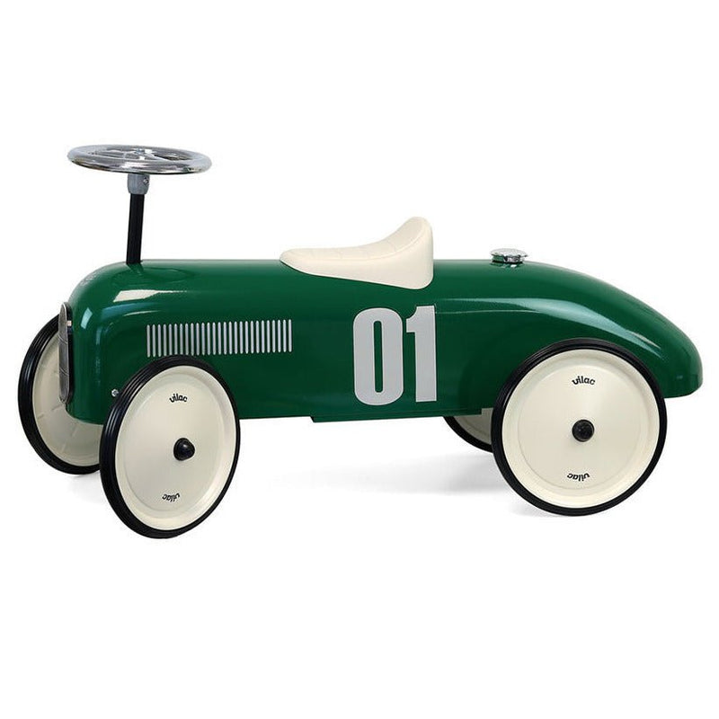 Metalen loopwagen British Green Vintage Car - Onaf Vilac - In den Olifant