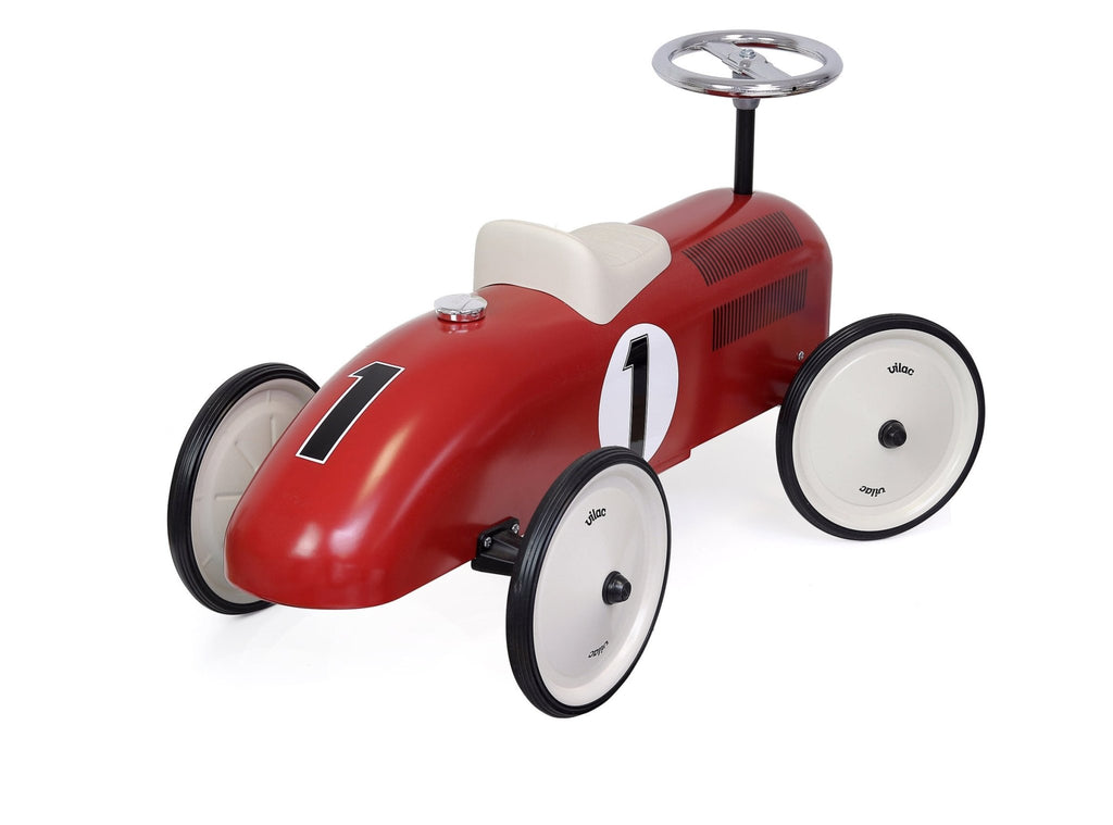 Metalen Loopwagen Vintage Rood - Vierwielers Vilac - In den Olifant