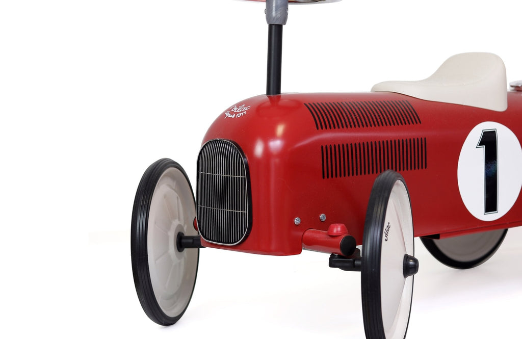 Metalen Loopwagen Vintage Rood - Vierwielers Vilac - In den Olifant