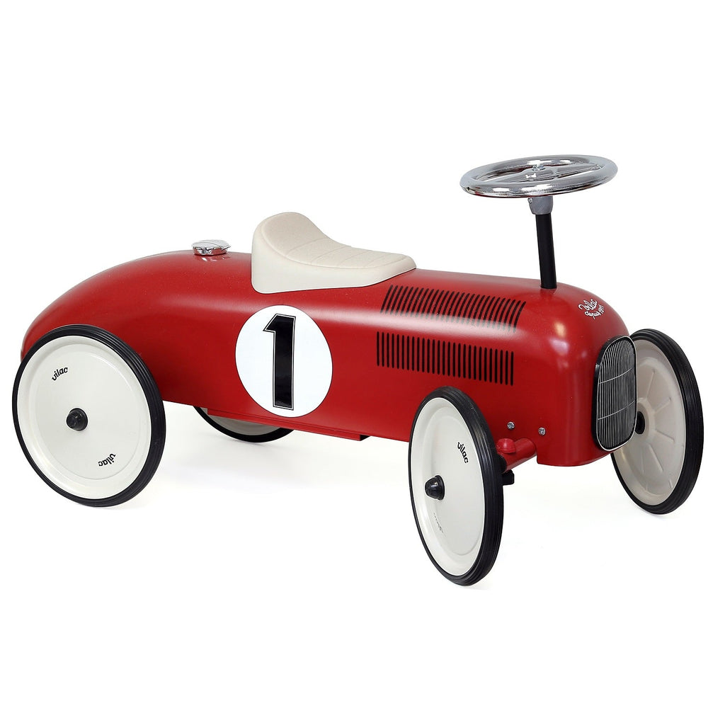 Metalen Loopwagen Vintage Rood - Vierwielers Vilac - In den Olifant