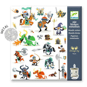 Metallic stickers Ridders - set van 160 - Stickers en stickersets Djeco - In den Olifant