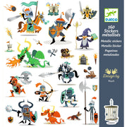 Metallic stickers Ridders - set van 160 - Stickers en stickersets Djeco - In den Olifant
