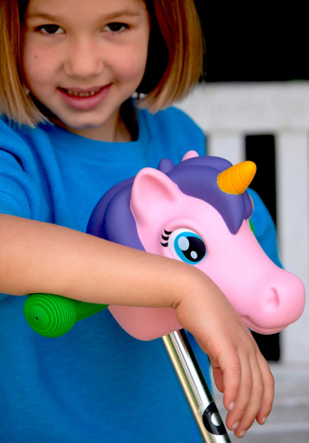 Micro Accessoire - Scootaheadz Eenhoorn paars/roze - Fietsaccessoires Micro Mobility - In den Olifant