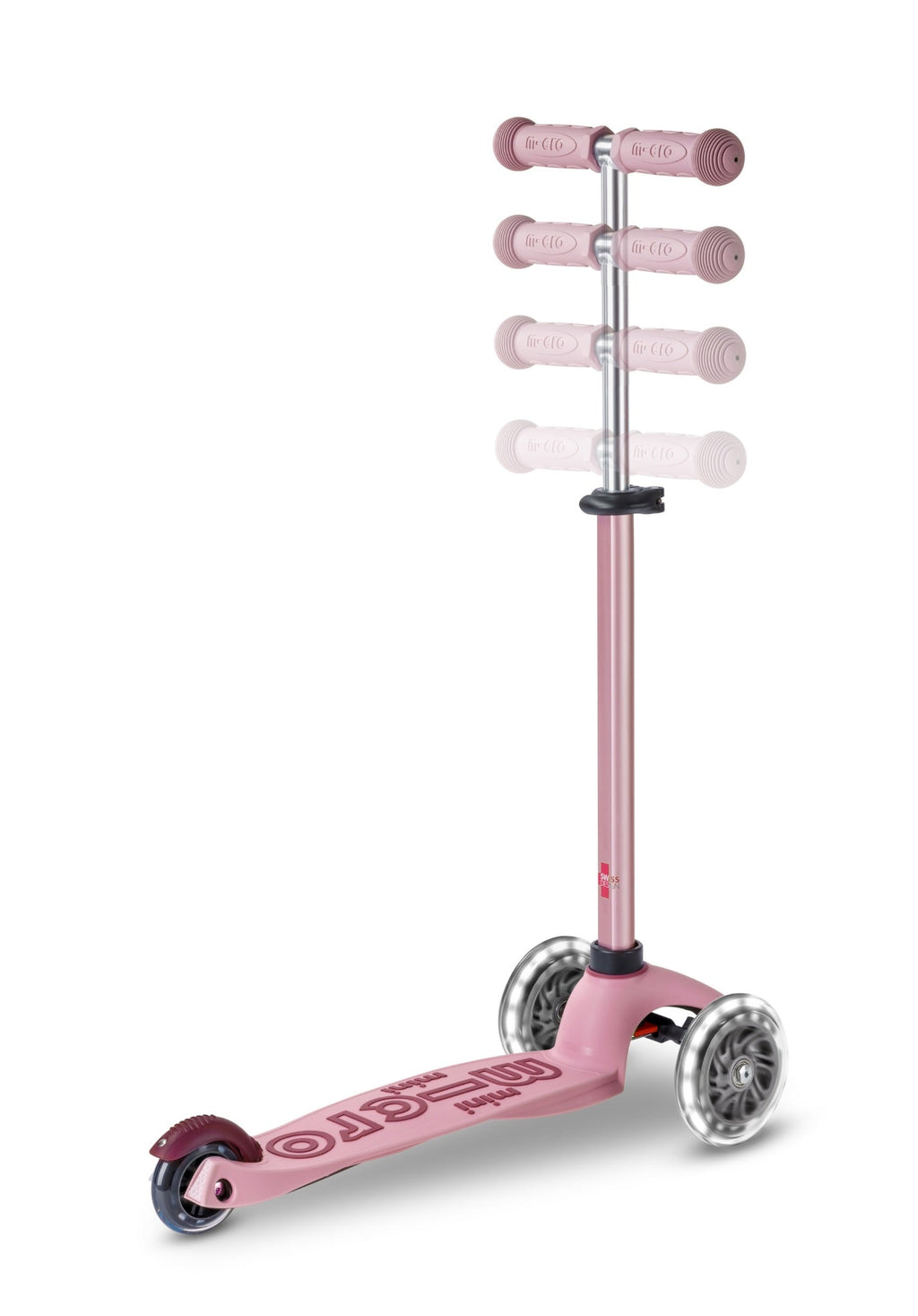 Micro Mini2Grow 4in1 step 2.0 LED roze - Steppen Micro Mobility - In den Olifant