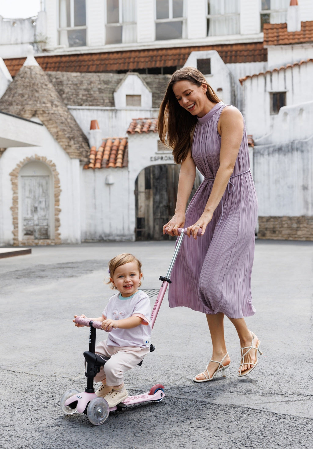 Micro Mini2Grow 4in1 step 2.0 LED roze - Steppen Micro Mobility - In den Olifant