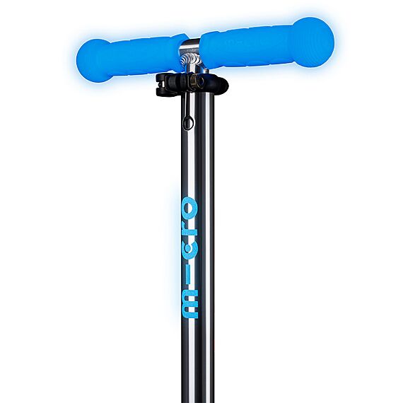 Kinderstep met 3 wielen Mini Micro scooter Deluxe Glow LED Plus Arctic Blue - 2-9 jaar