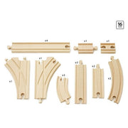 Midi Rails Uitbreidingsset - Treinsporen en accessoires Brio - In den Olifant