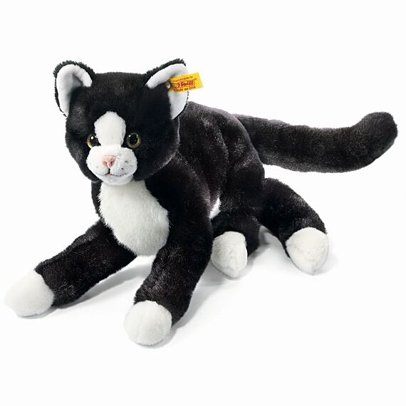 Mimmi Schlenker Katze 30 Schwarz/Weiss - Boerderijdieren Steiff - In den Olifant