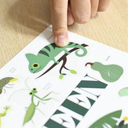 Mini Discovery Poster + 30 Stickers Green | 3 - 8 Jaar - Stickers en stickersets Poppik - In den Olifant