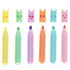 Mini highlighters Bear - set van 6 - Schrijfwaren REX London - In den Olifant