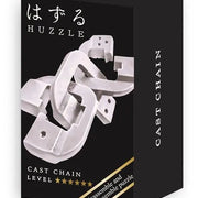 Mini Huzzle Cast Puzzle - Chain****** (silver) - Breinpuzzels en tangram Eureka - In den Olifant