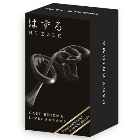 Mini Huzzle Cast Puzzle - Enigma****** (black) - Breinpuzzels en tangram Eureka - In den Olifant