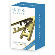 Mini Huzzle Cast Puzzle - Keyhole**** (gold) - Breinpuzzels en tangram Eureka - In den Olifant