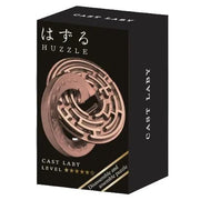 Mini Huzzle Cast Puzzle - Laby***** (Antique Copper) - Breinpuzzels en tangram Eureka - In den Olifant