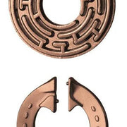 Mini Huzzle Cast Puzzle - Laby***** (Antique Copper) - Breinpuzzels en tangram Eureka - In den Olifant