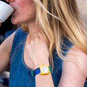 Mini Kyomo horloge - Banana Haven - Uurwerken Mini Kyomo - In den Olifant