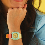 Mini Kyomo horloge - Bubble Gum - Uurwerken Mini Kyomo - In den Olifant