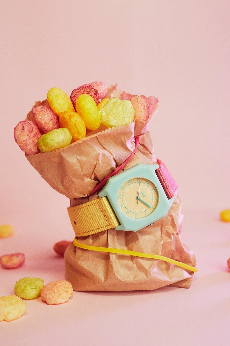 Mini Kyomo horloge - Bubble Gum - Uurwerken Mini Kyomo - In den Olifant