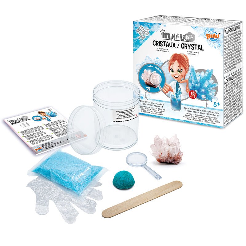 Mini Lab Kristallen Blauw - STEM speelgoed Buki - In den Olifant