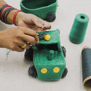 Mini Opberger Basket Tractor - 35 x 15 cm - Opbergmanden Lorena Canals - In den Olifant