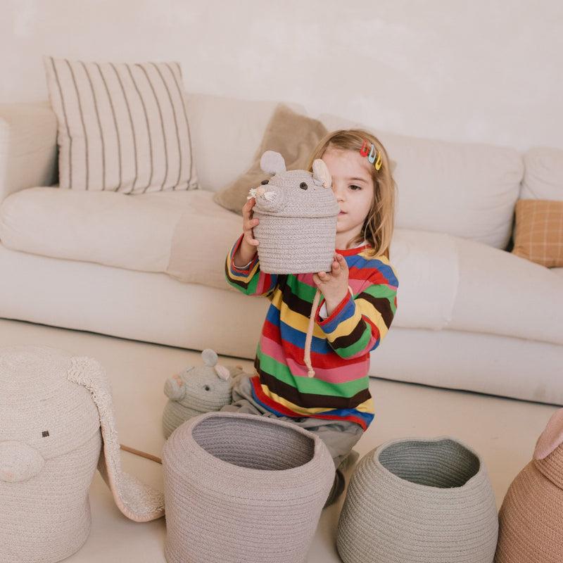 Mini opbergmandje Renata The Rat - 15 cm - Opbergers Lorena Canals - In den Olifant