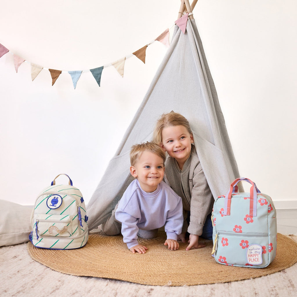 Mini Square Backpack Happy Trails Flower - Rugzakken Lässig - In den Olifant