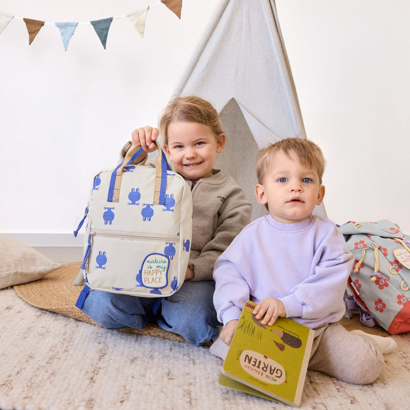 Mini Square Backpack Happy Trails Frog - Rugzakken Lässig - In den Olifant