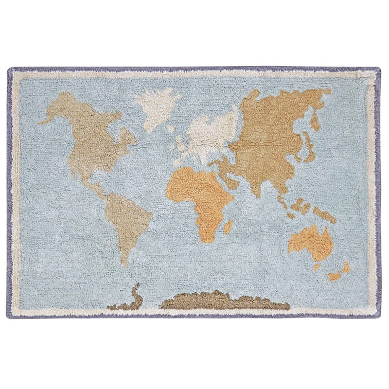 Wasbaar tapijt Mini Worldmap - 70 x 100 cm