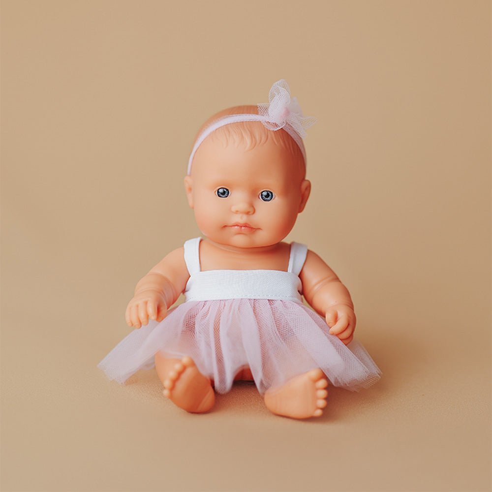 Miniland babypop Europees meisje My Friends & Me - 21 cm - Babypoppen Miniland - In den Olifant