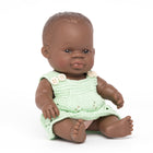 Babypop Afrikaans Meisje Aangekleed met Vanillegeur - 21 cm