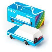 Mississipi Mule Blue (T278) 8,4X4,1X3Cm, Wooden Diecast, - Speelvoertuigen Candycar - In den Olifant