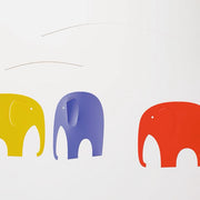 Mobiel n° 71 - Elephant Party Red, Blue & Yellow - Mobielen Flensted Mobiler ApS - In den Olifant