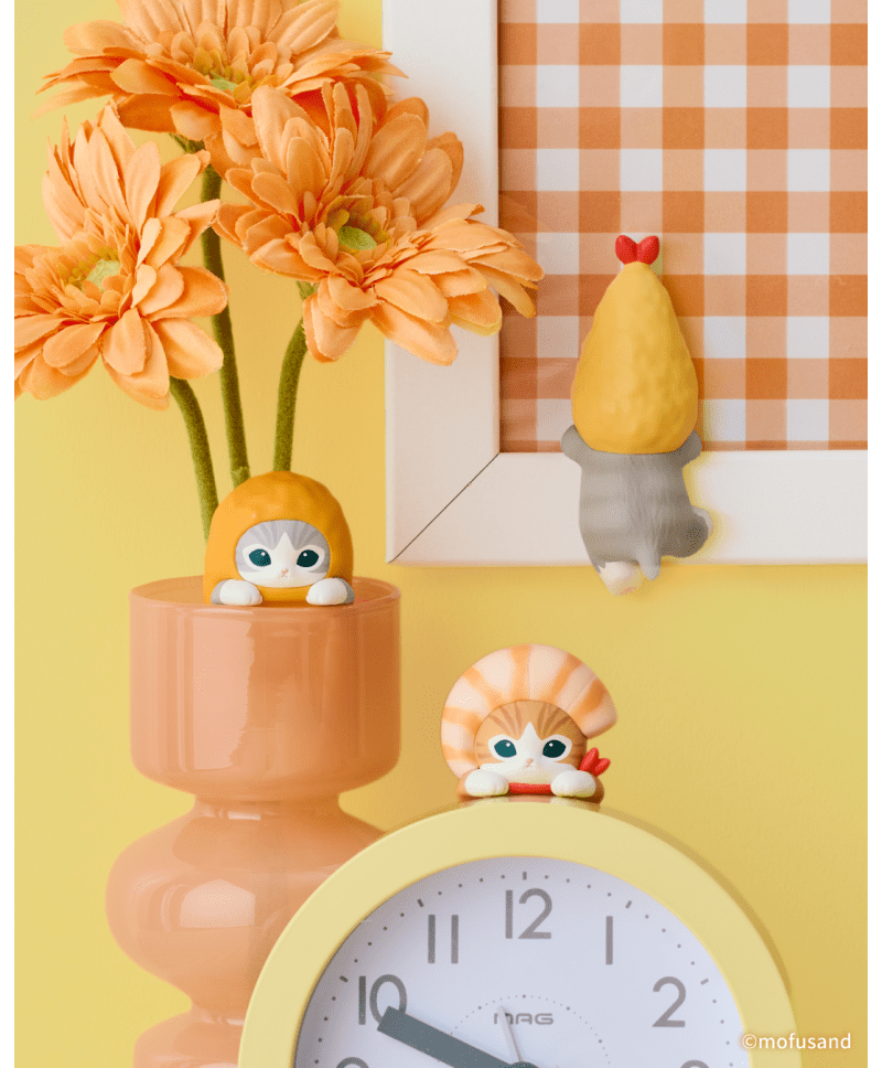 Mofusand Hippers Shrimp Meow serie - Verzamelfiguren Sonny Angel - In den Olifant