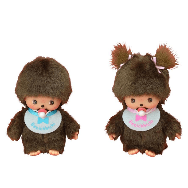 Monchhichi Bebichhichi Basic Meisje - 16 cm - Fantasieknuffels Monchhichi - In den Olifant
