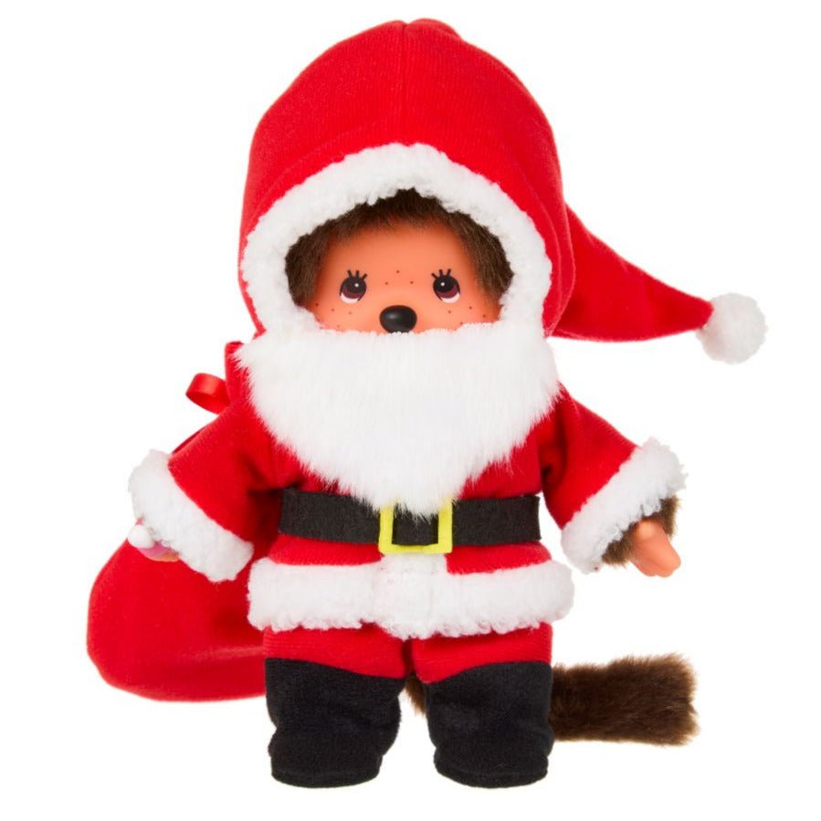 Monchhichi Jongen in kerstmanpak - 20 cm - Fantasieknuffels Monchhichi - In den Olifant