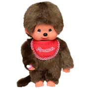 Monchhichi Jongen met slab rood - 20 cm - Fantasieknuffels Monchhichi - In den Olifant