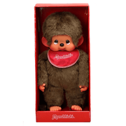 Monchhichi Jongen met slab rood - 45 cm - Fantasieknuffels Monchhichi - In den Olifant
