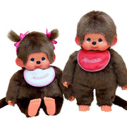 Monchhichi Jongen met slab rood - 45 cm - Fantasieknuffels Monchhichi - In den Olifant