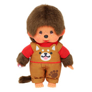 Monchhichi Jongen Tuinbroek Hond - 20 cm - Fantasieknuffels Monchhichi - In den Olifant