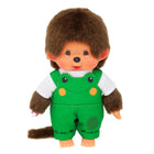 Monchhichi Jongen Tuinbroek Kikker - 20 cm - Fantasieknuffels Monchhichi - In den Olifant