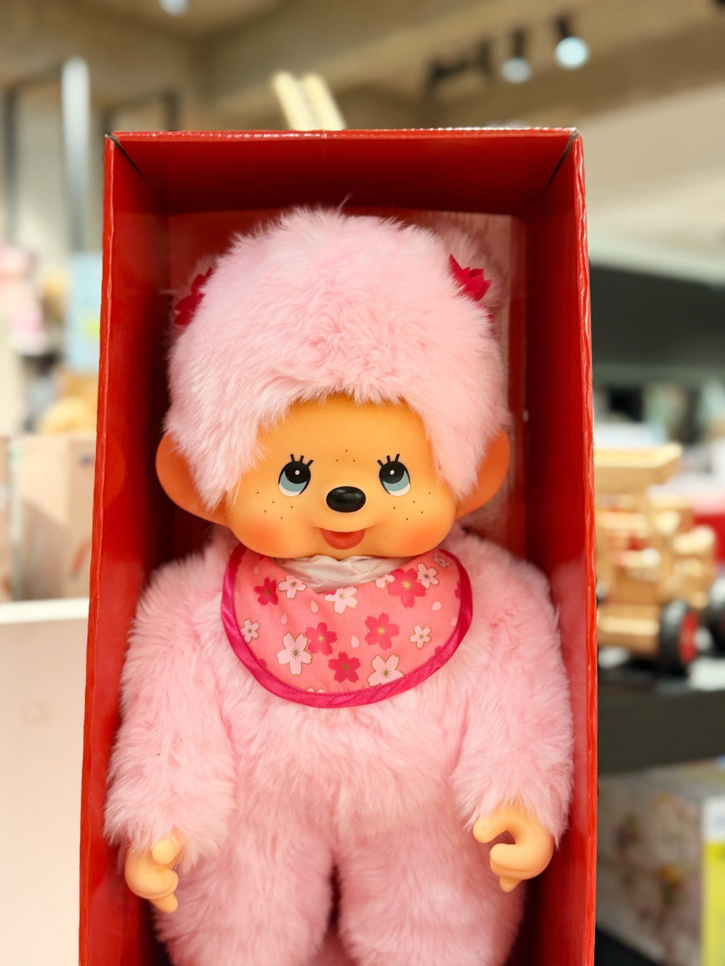 Monchhichi Meisje Cherry Blossom - 45 cm - Fantasieknuffels Monchhichi - In den Olifant