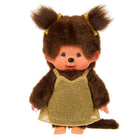 Monchhichi Meisje in gouden glitterjurk - 20 cm - Fantasieknuffels Monchhichi - In den Olifant