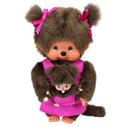 Monchhichi Mothercare met baby - 20 cm - Fantasieknuffels Monchhichi - In den Olifant