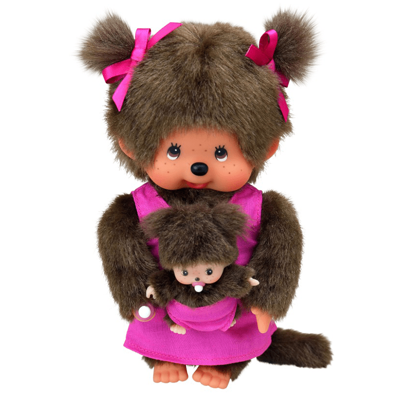 Monchhichi Mothercare met baby - 20 cm - Fantasieknuffels Monchhichi - In den Olifant
