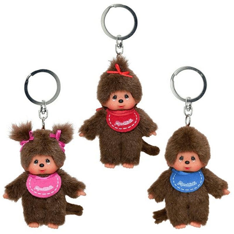 Monchhichi Sleutelhanger - 10 cm - Sleutelhangers Monchhichi - In den Olifant