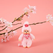 Monchhichi Sleutelhanger Cherry Blossom - 10 cm - Sleutelhangers Monchhichi - In den Olifant