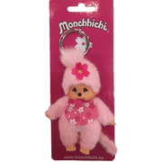 Monchhichi Sleutelhanger Cherry Blossom - 10 cm - Sleutelhangers Monchhichi - In den Olifant