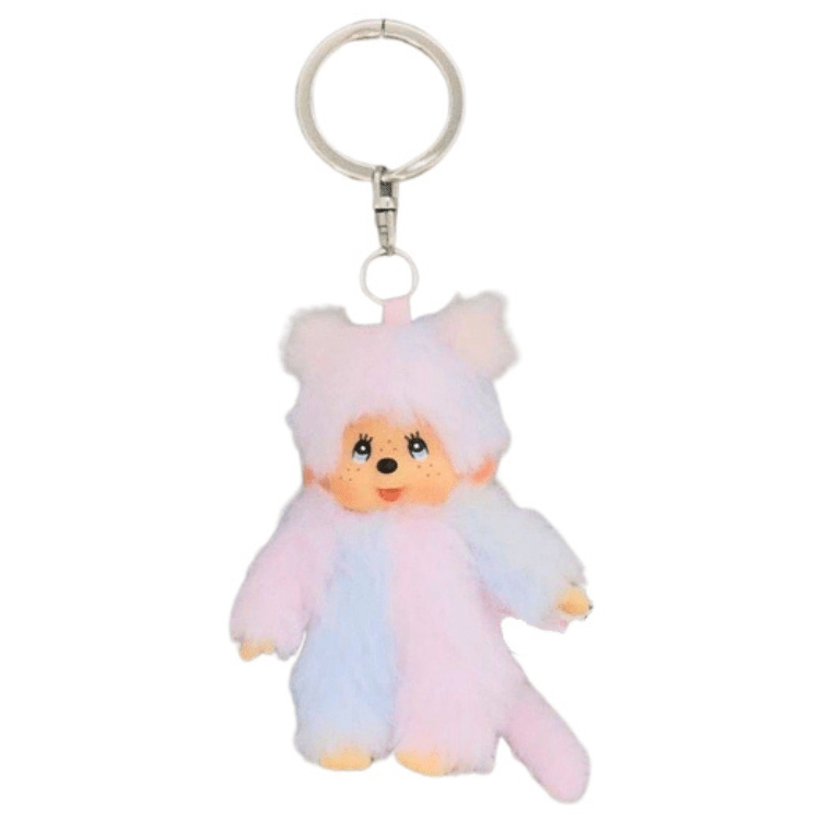 Monchhichi Sleutelhanger Tie Dye - 10 cm - Sleutelhangers Monchhichi - In den Olifant